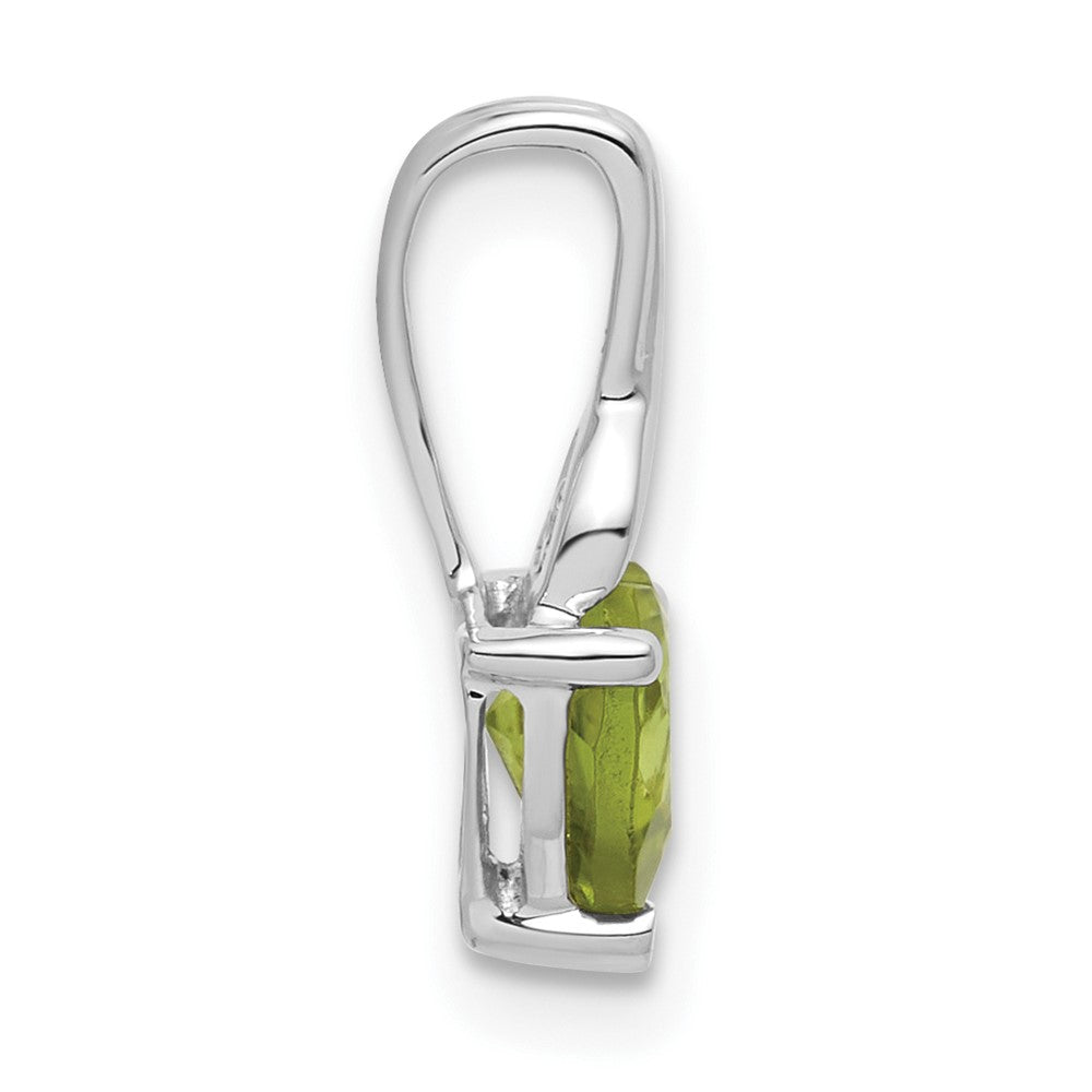 10kw Peridot and Diamond Pendant