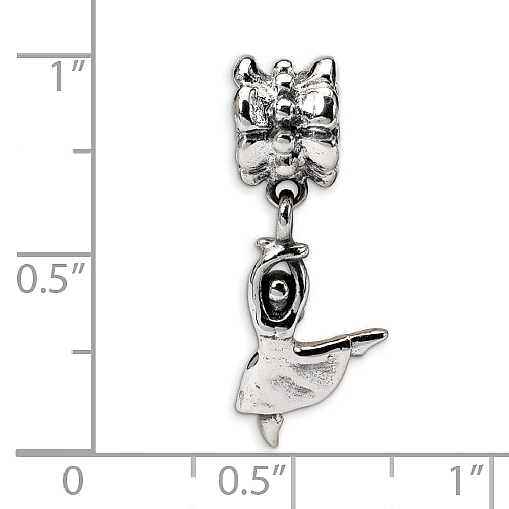 Sterling Silver Reflections Dancer Dangle Bead