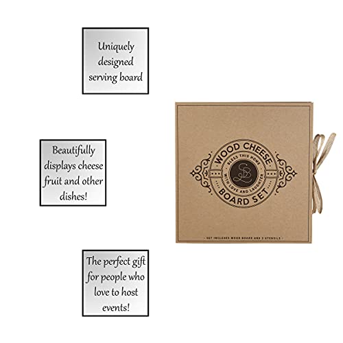 Christian Brands G2041 Bless Wood Cheese Board SetPack of 2
