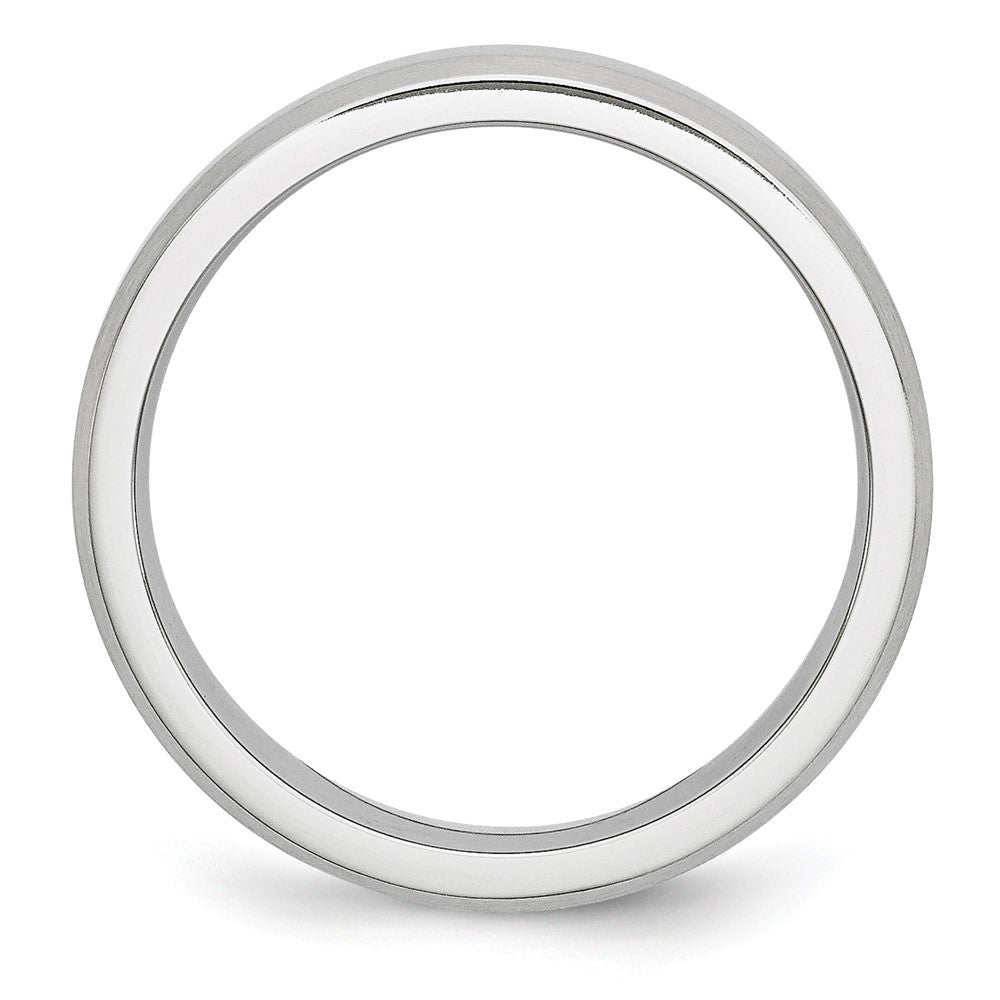 Cobalt Beveled Edge Satin 6mm Band Size - 9
