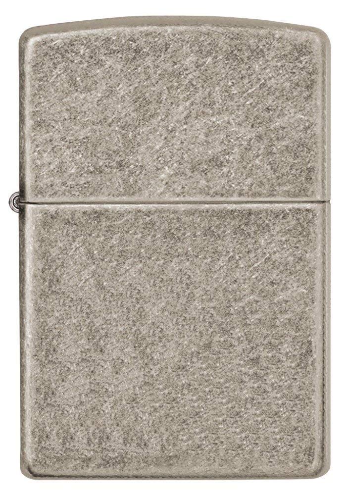 Zippo Armor Antique Silver Plate Pocket Lighter
