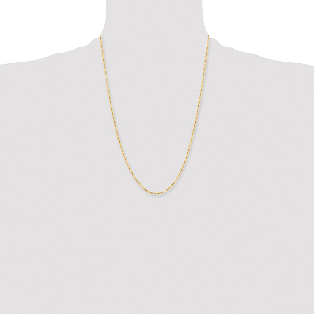 Stainless Steel Polished Yellow IP-plated 2.3mm 24in Cable Chain