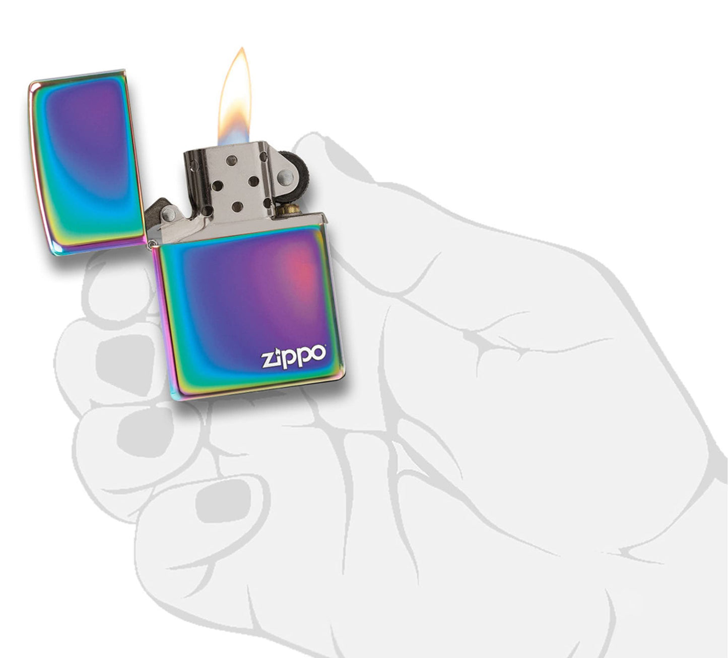 Zippo Multi Color Zippo Logo Pocket Lighter