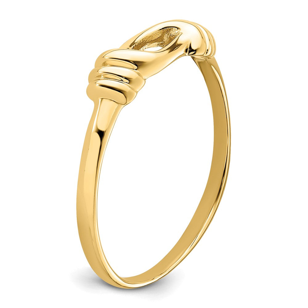 14K Love Knot Band Size 7