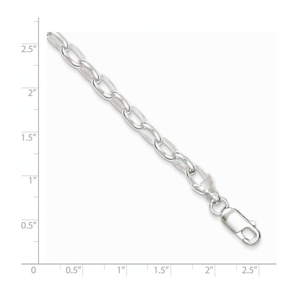 Sterling Silver 7.5inch Fancy Link Bracelet 7.5 inches