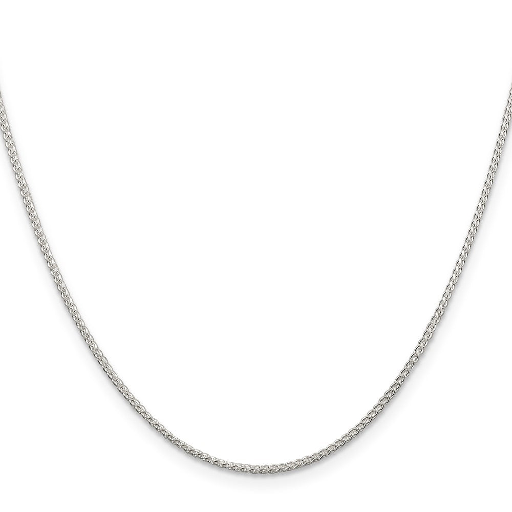 Sterling Silver 1.25mm Round Spiga Chain 18 Inches
