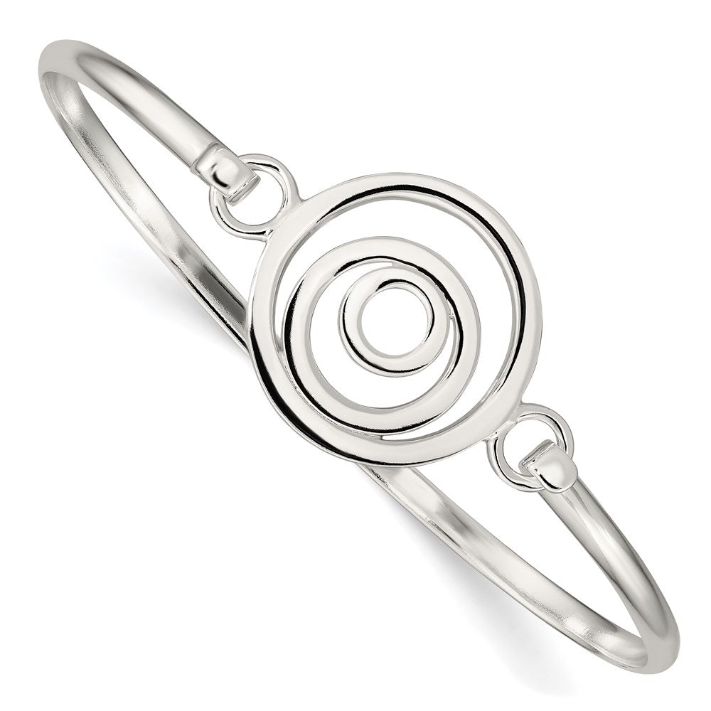 Sterling Silver Mutli-circle Bangle Bracelet 7.5 inches