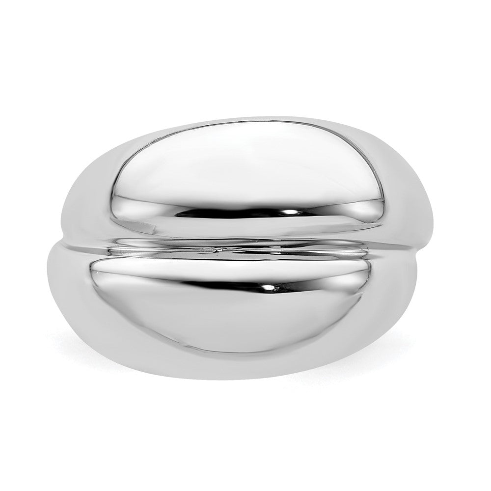 Sterling Silver Rhodium Plated Ring