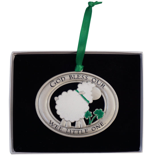 Cathedral Art Irish Lamb Crib Medal, Multi
