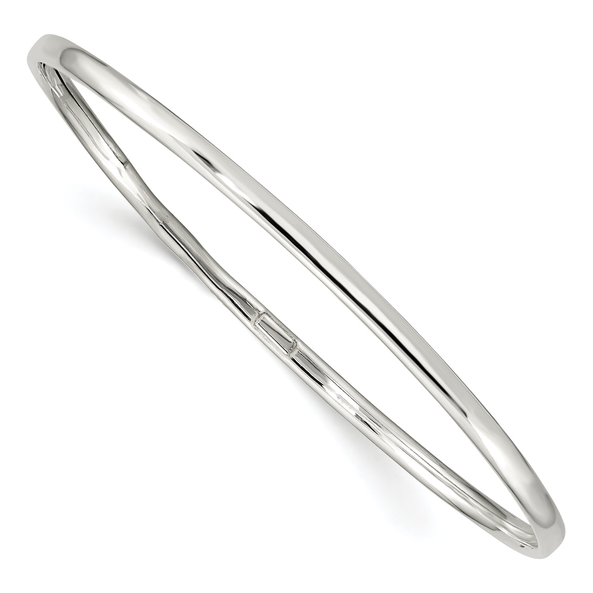 Primal Silver Sterling Silver 3.25mm Bangle Bracelet