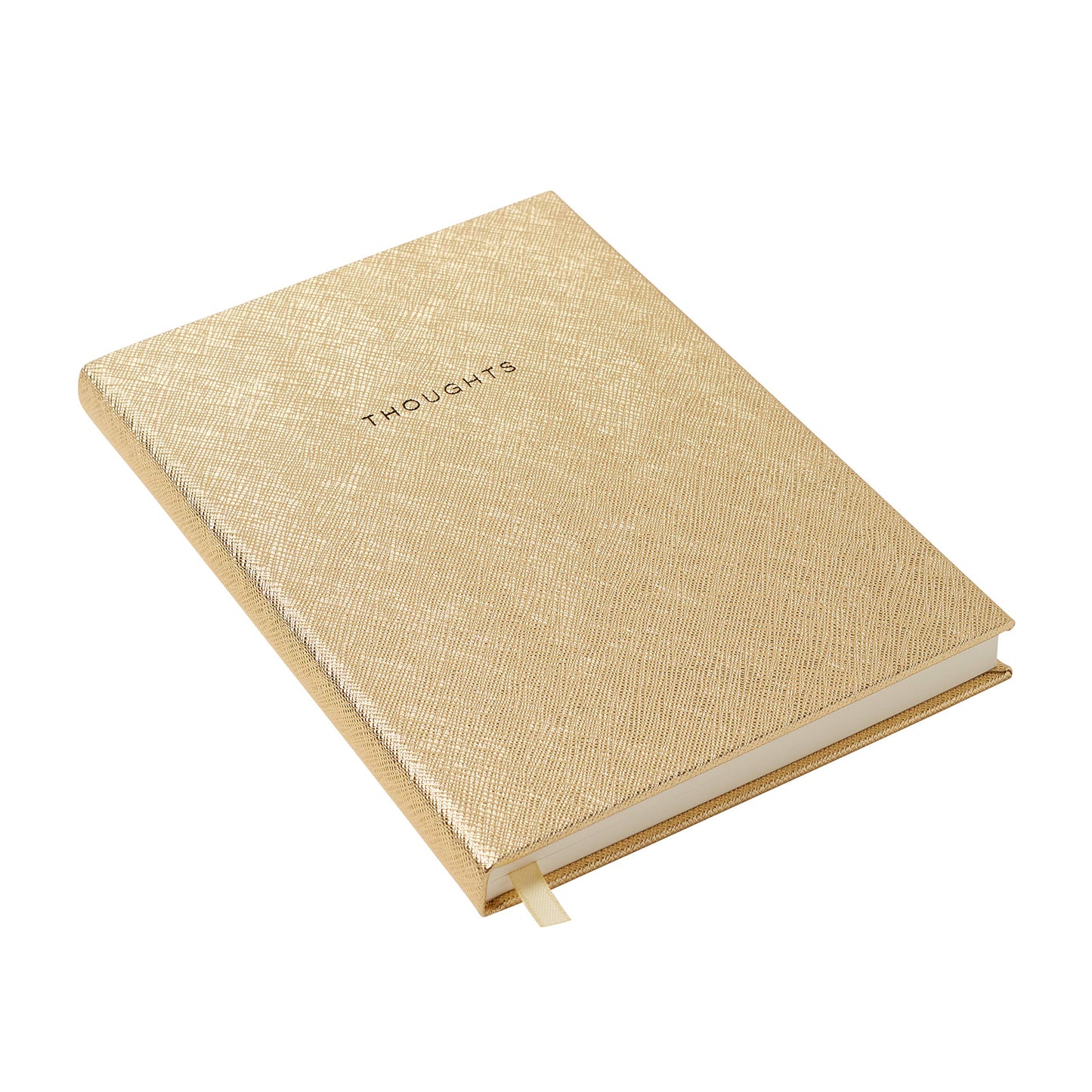Eccolo Gold Thoughts Saffiano Journal