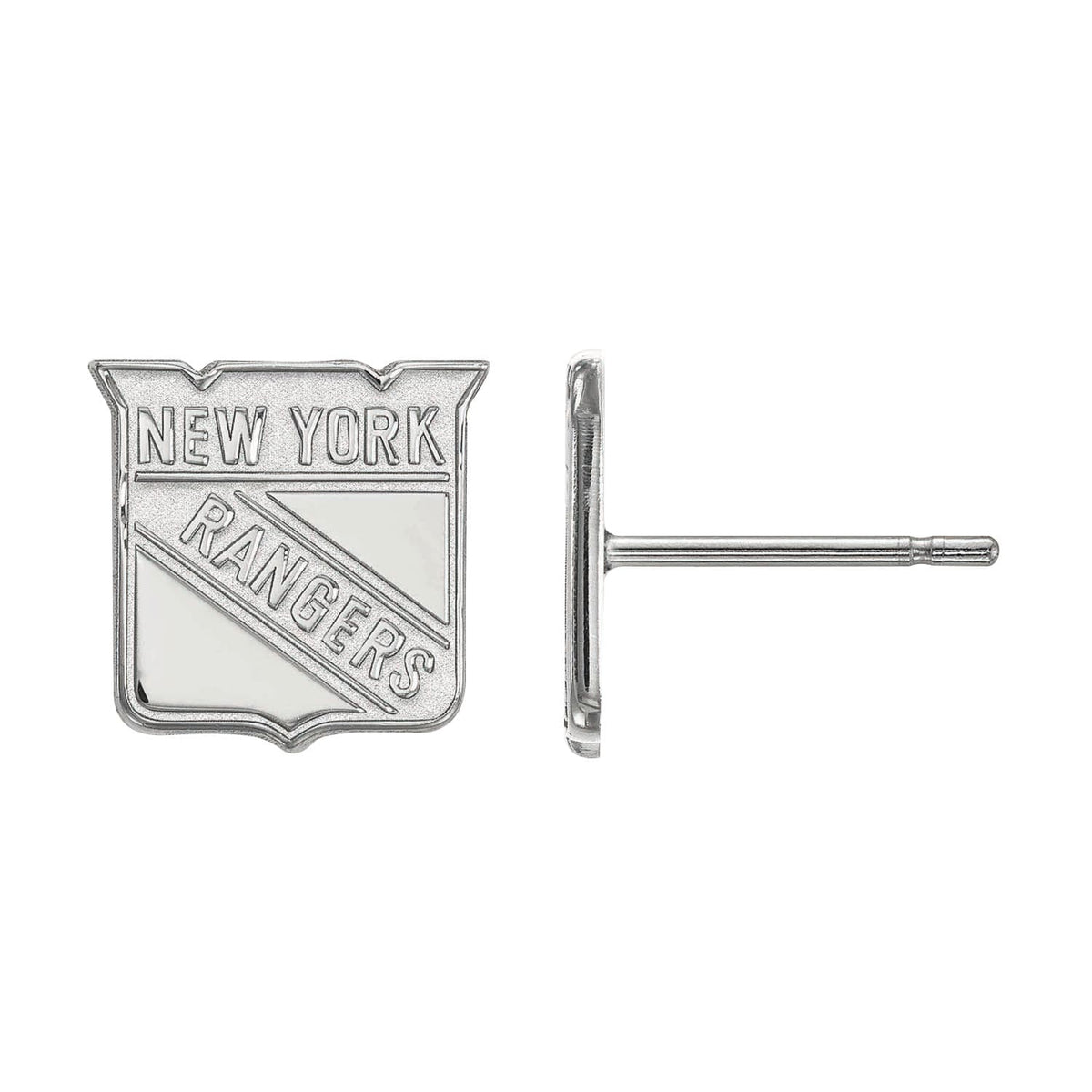 Women's Rangers Sterling Silver XS Post Earrings