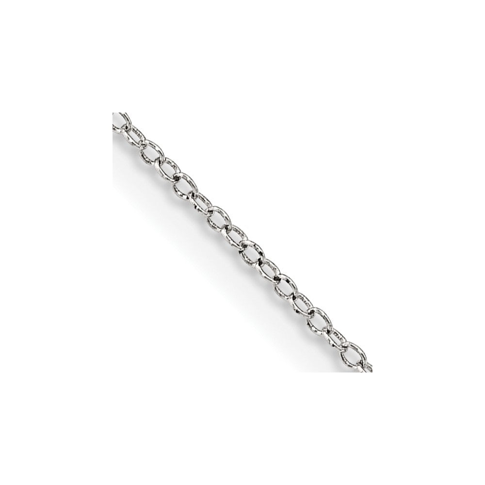 Sterling Silver 1mm Cable Chain 20 Inches