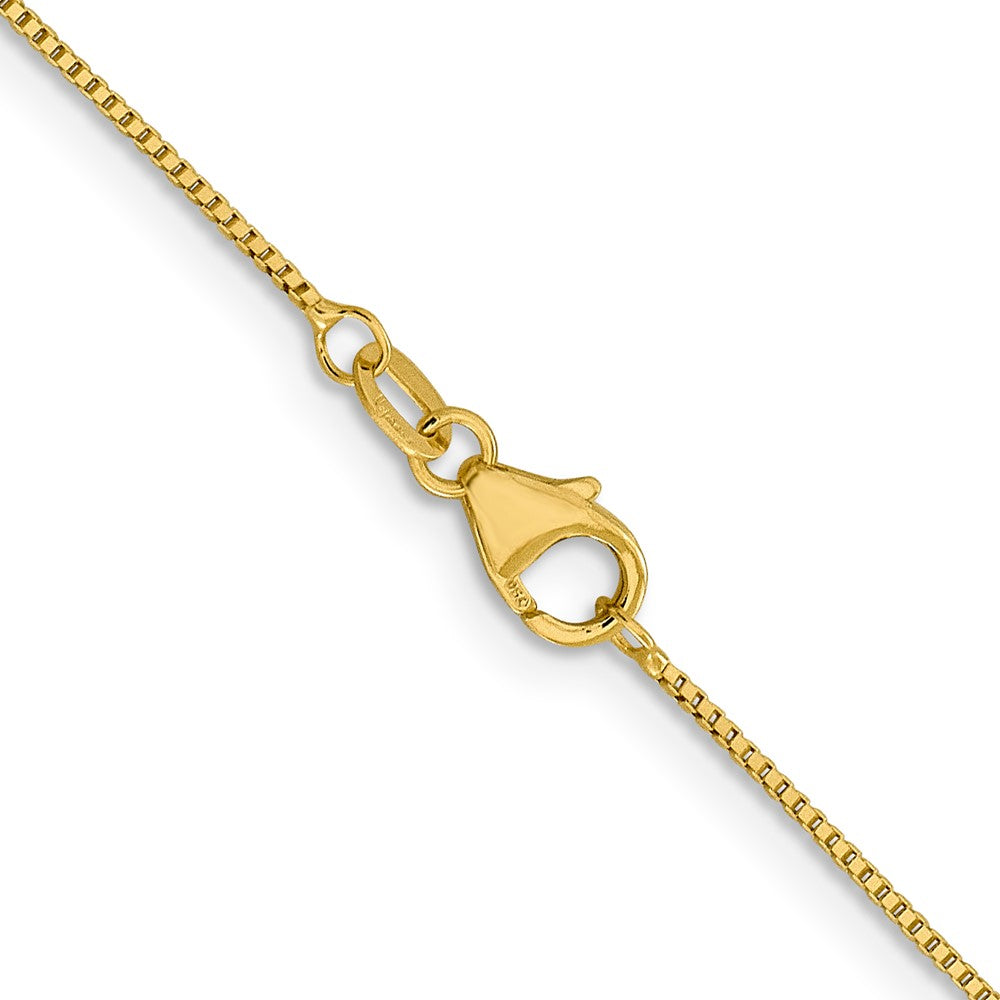 18K 20 inch .7mm Box with Lobster Clasp Chain
