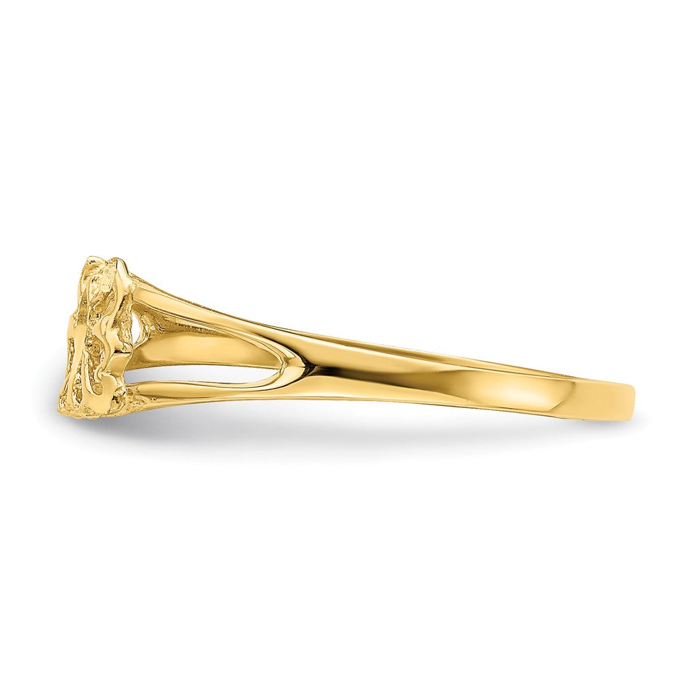 14K Mini Butterfly Ring Size 7