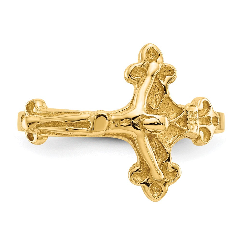 14k Crucifix Ring Size 6