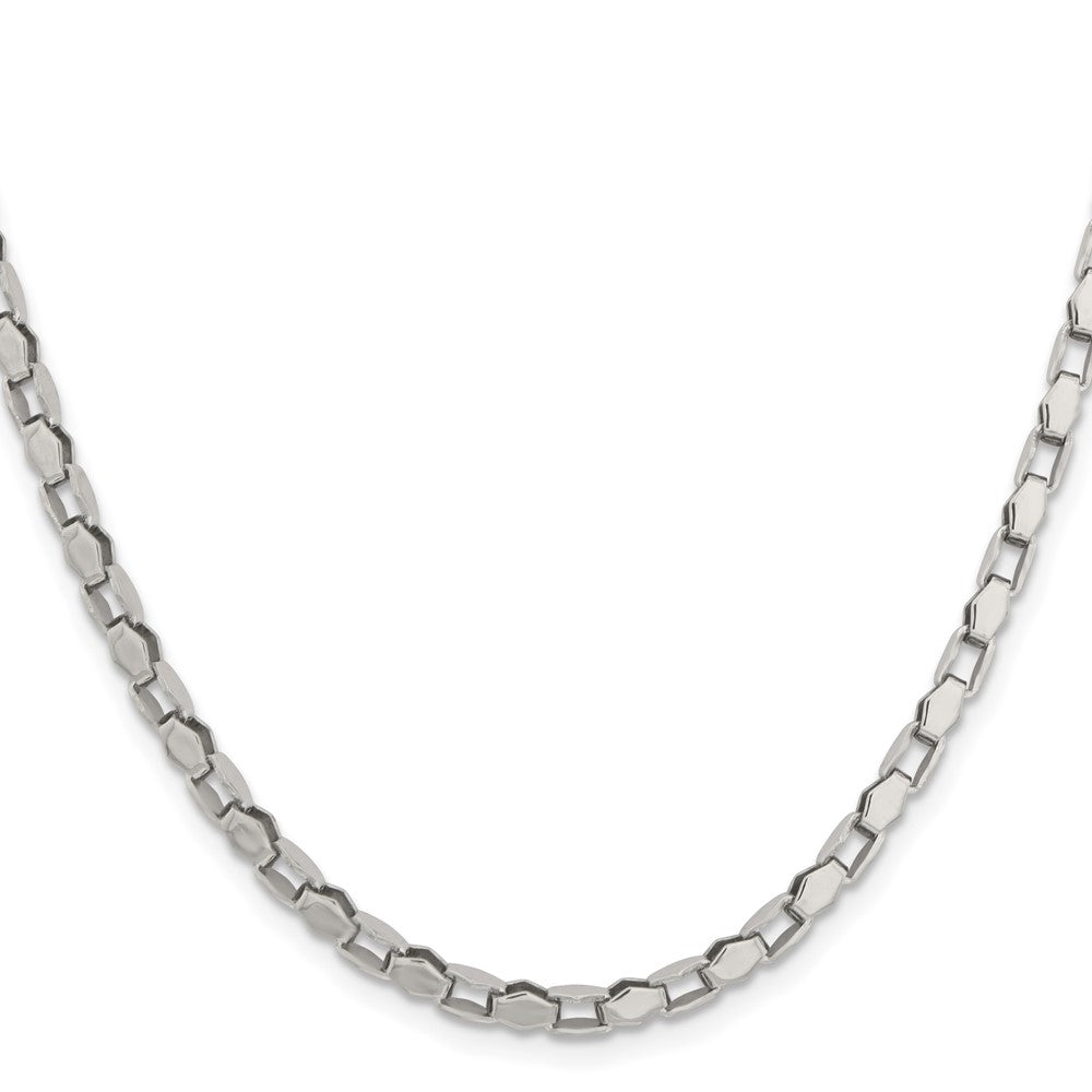 Stainless Steel Polished Fancy Link 24in Chain