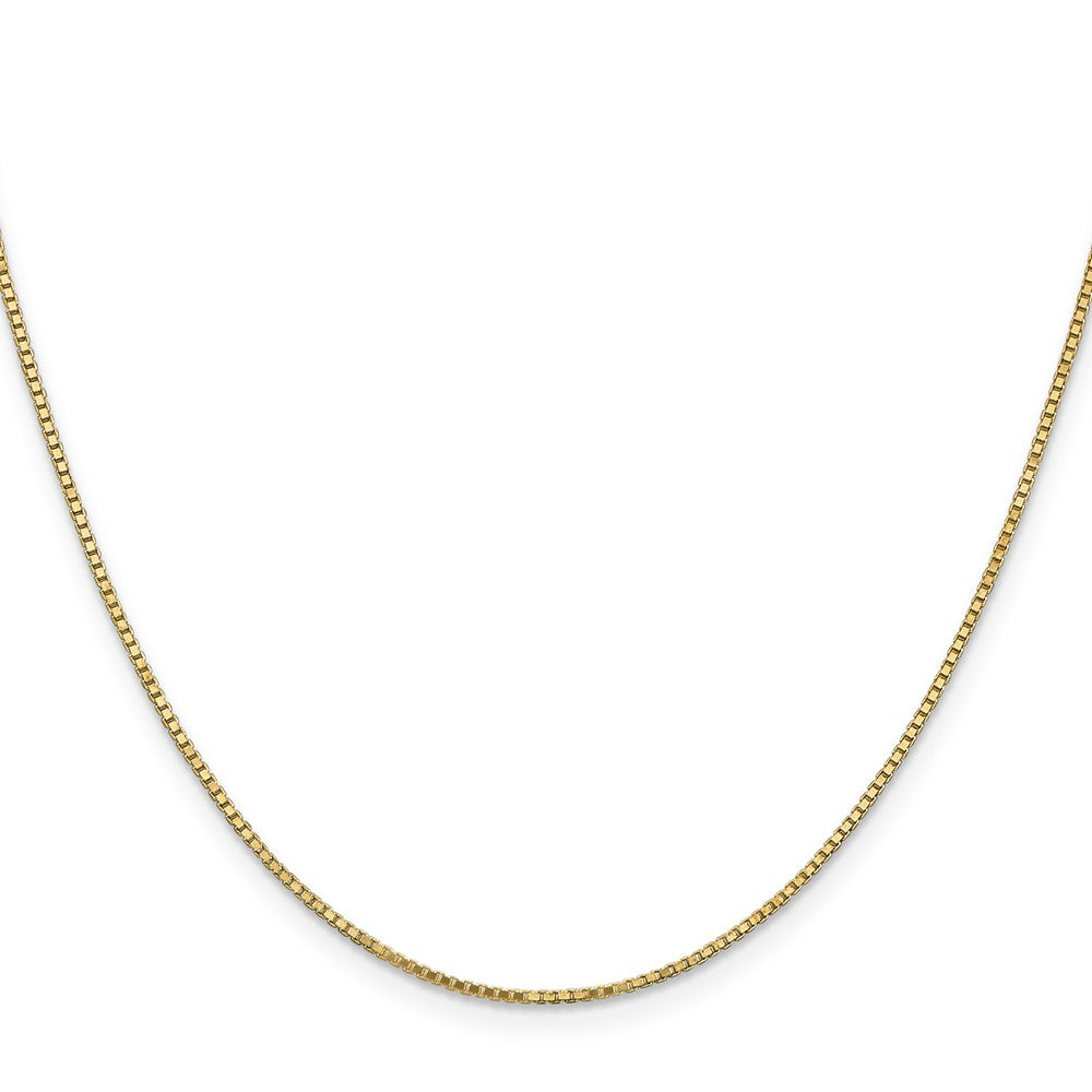 14K 28 inch 1.1mm Box with Lobster Clasp Chain
