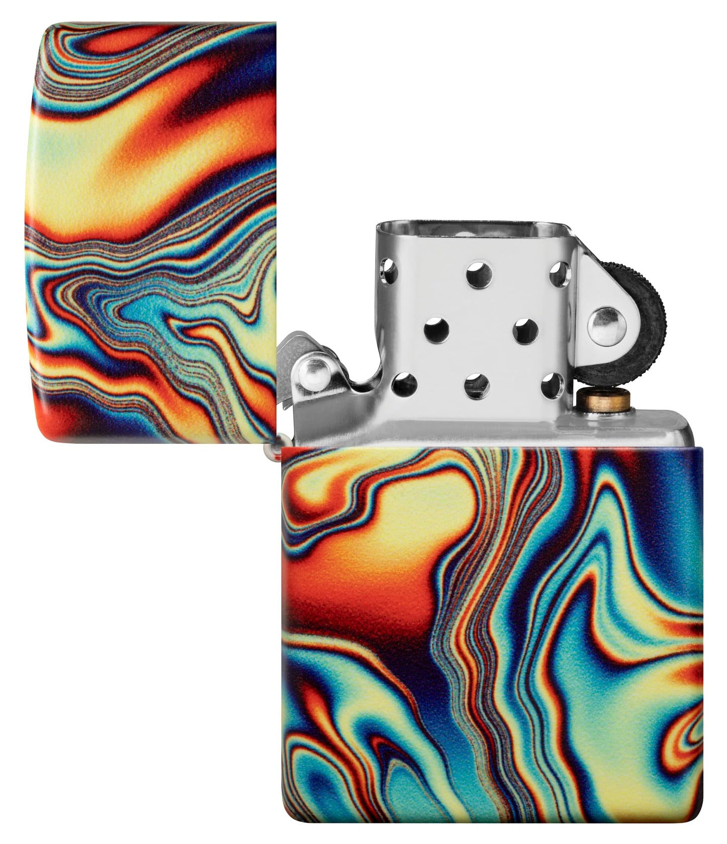 Zippo Colorful Swirl Design Glow in the Dark 540 Color Pocket Lighter