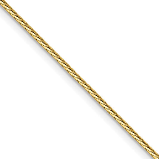 Chisel Stainless Steel Polished Yellow IP-plated 1.5mm 22 inch Snake Chain
