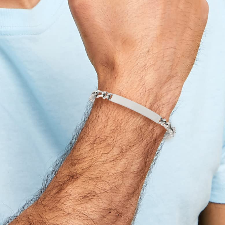 Chisel Stainless Steel Polished Id Bracelet