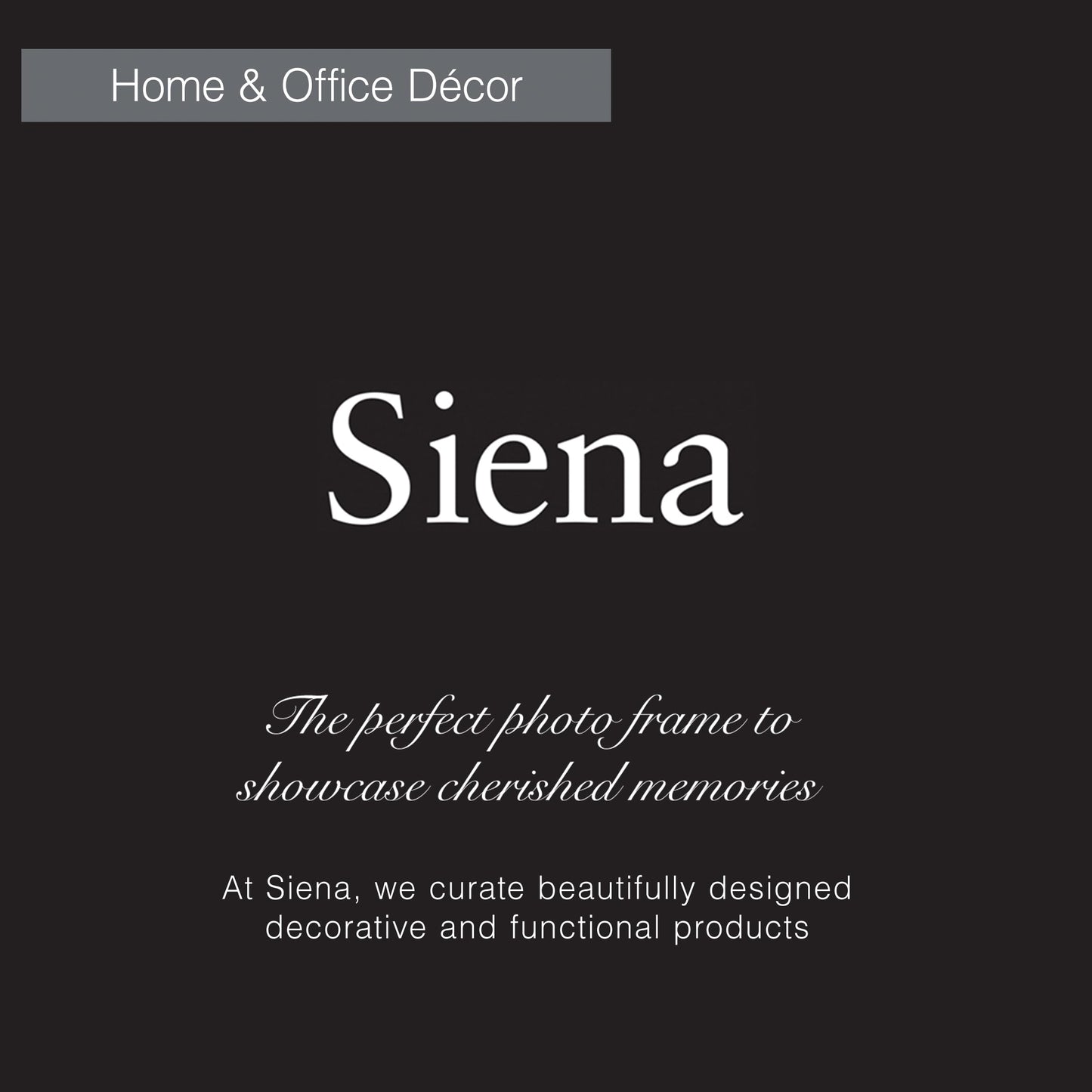 Siena Plain Rounded Corner Frame Silver 8x10