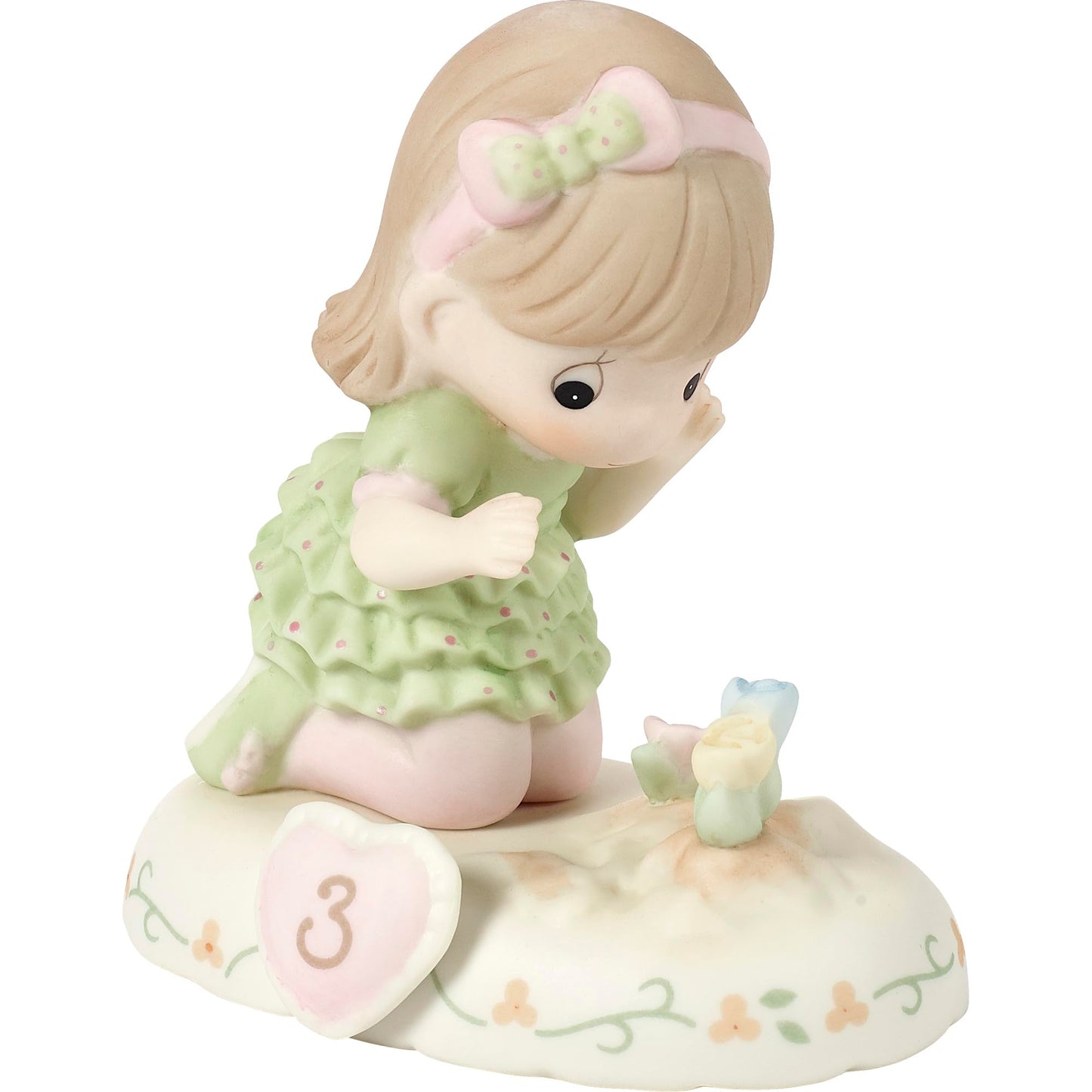 Precious Moments Growing In Grace Age 3 Brunette Girl Figurine, Count 1