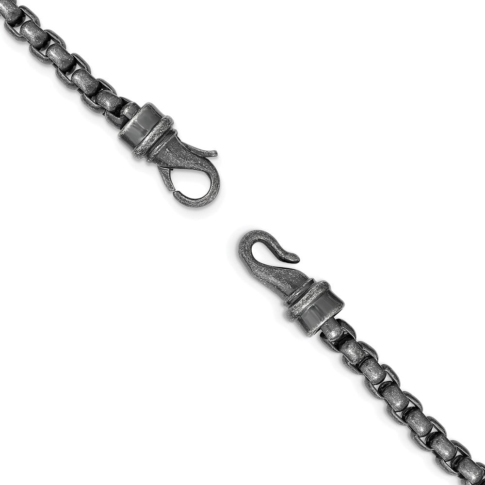 Stainless Steel Antiqued 24in Box Chain