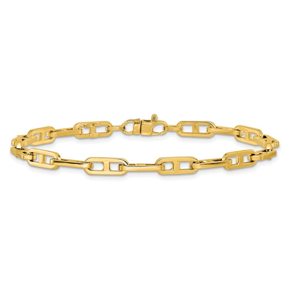 14K Polished Fancy Link Bracelet 7.5  inches