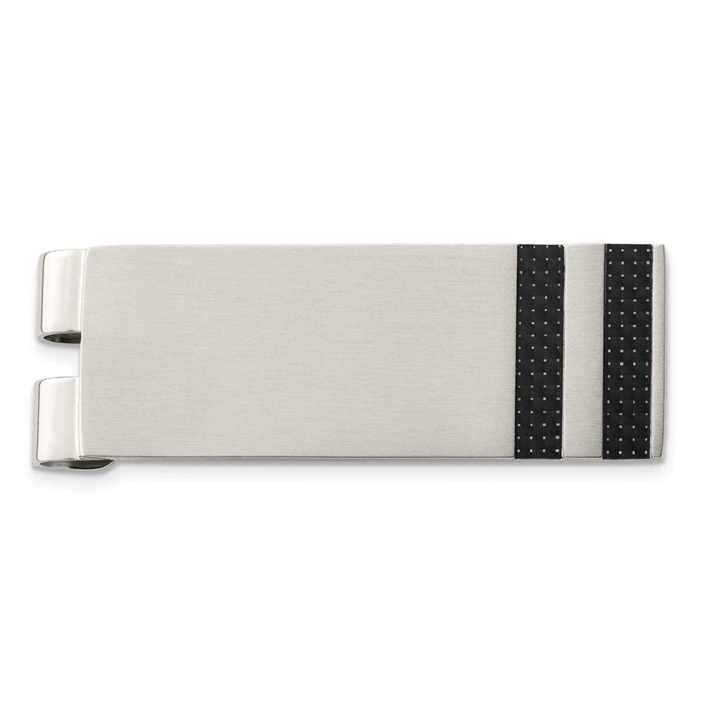 Chisel Stainless Steel Black Carbon Fiber Money Clip