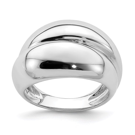 Sterling Silver Rhodium Plated Ring