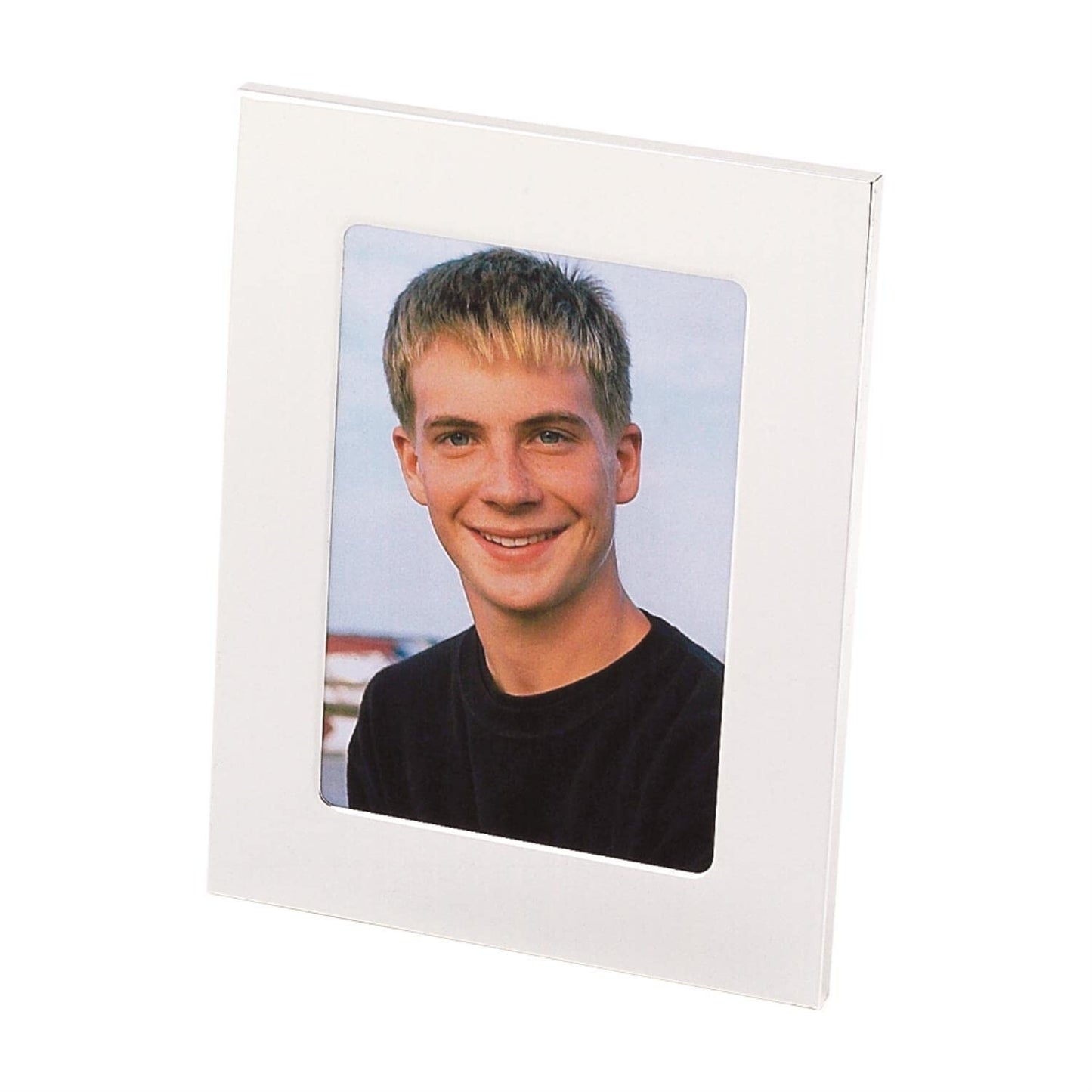 Creative Gifts International 023117 5 x 7 in. Nickel Plated Silhoutte Photo Frame - Green