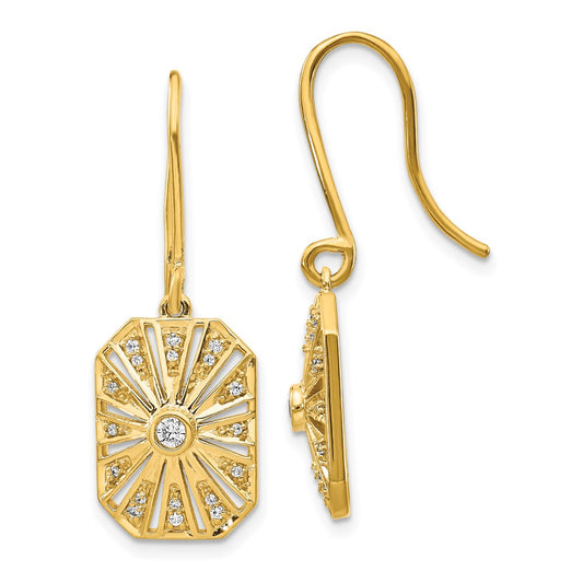 14k Diamond Vintage Earrings