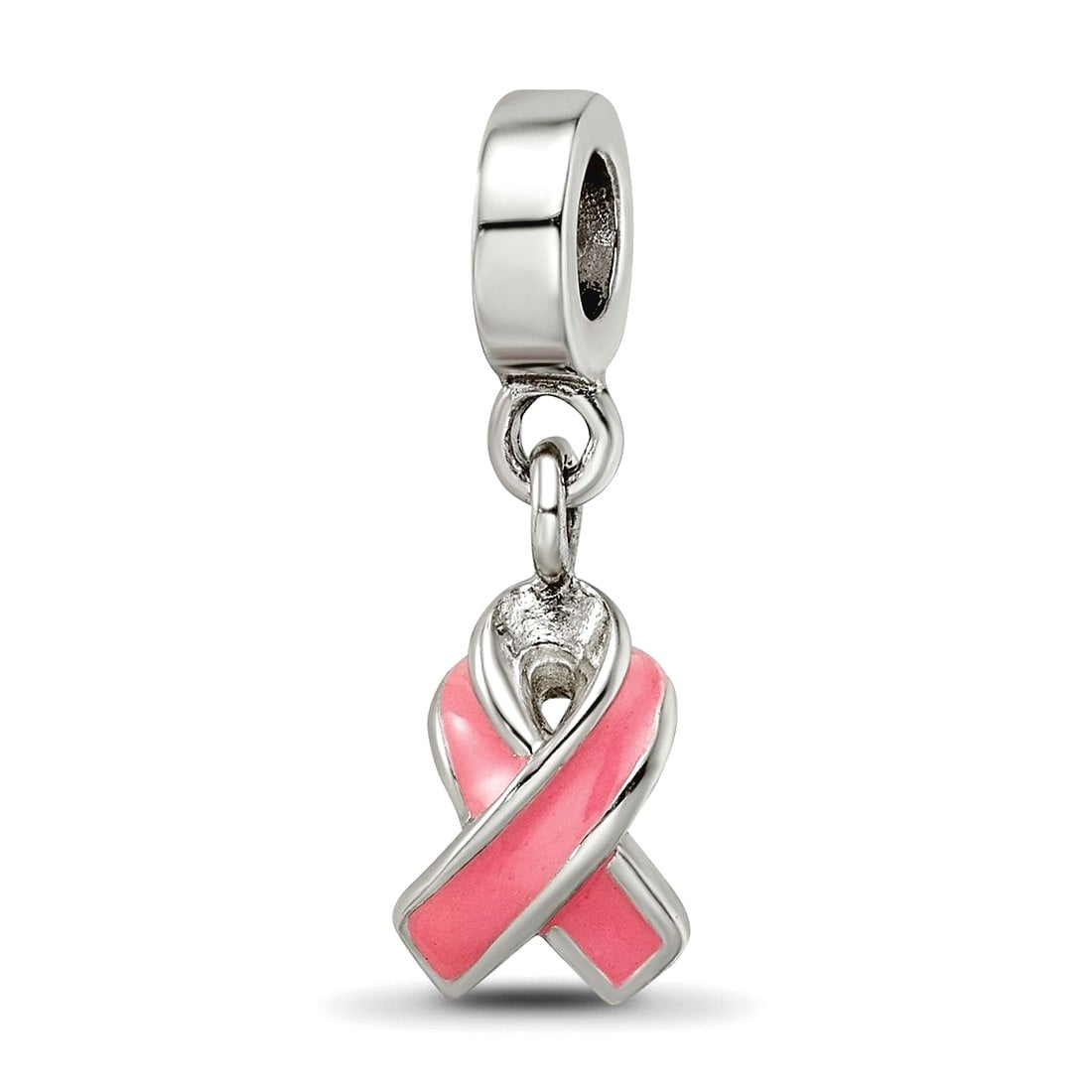 Reflection Beads QRS1863 Sterling Silver Enameled Awareness Dangle Bead