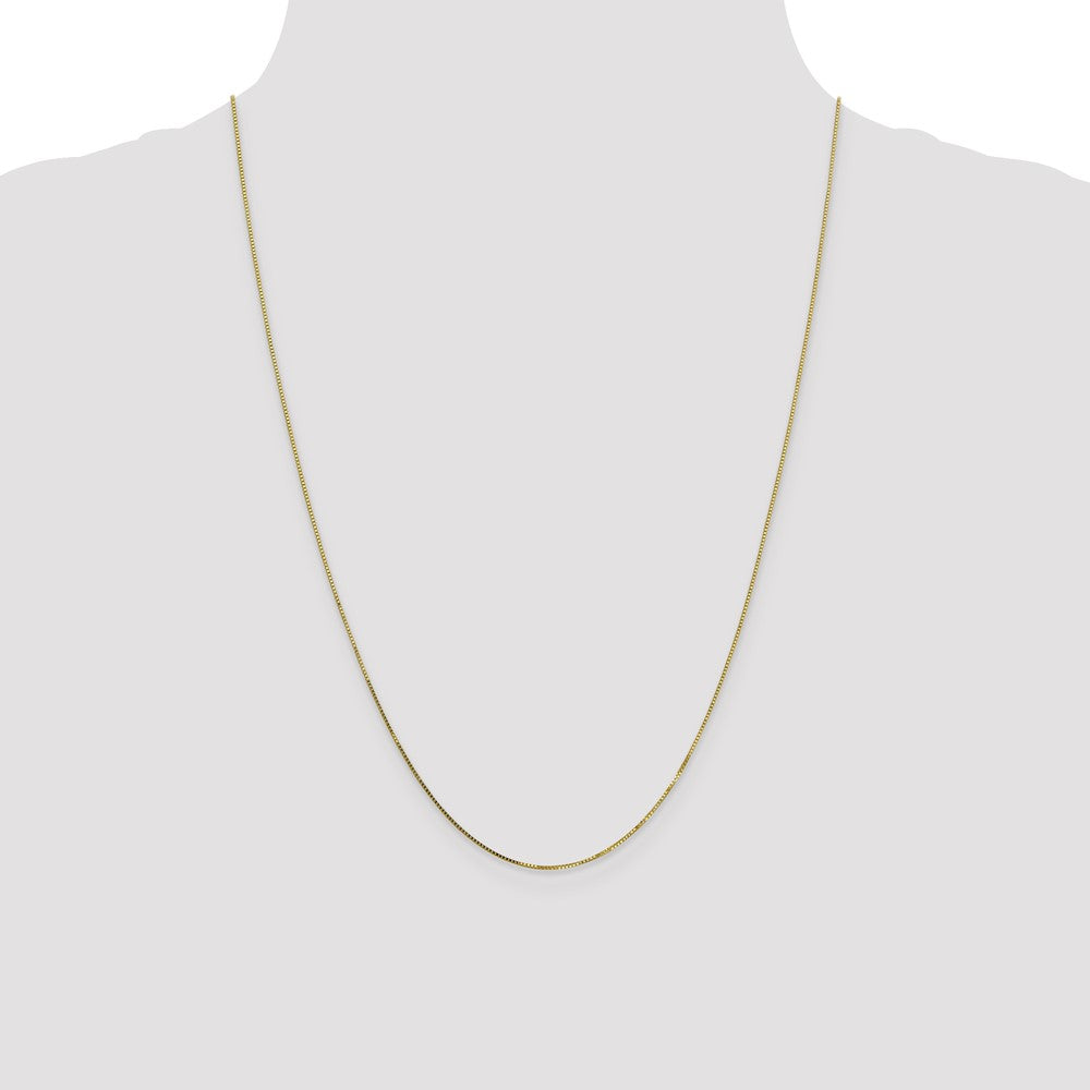 10k .7mm Box Chain Yellow Gold