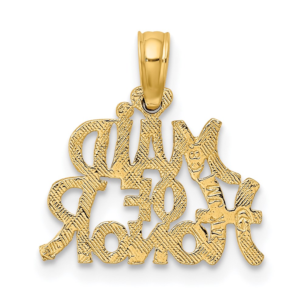 14k MAID OF HONOR Charm