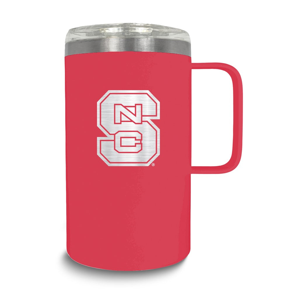 Collegiate North Carolina State University Stainless Steel 18 oz. Hustle Mug with Lid