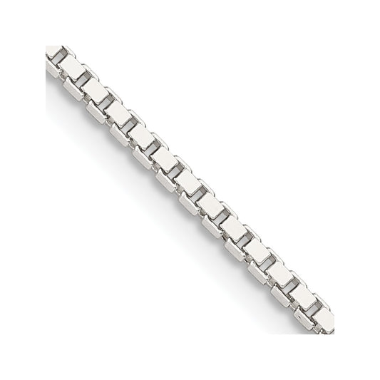 Sterling Silver 1.75mm Box Chain 28 Inches