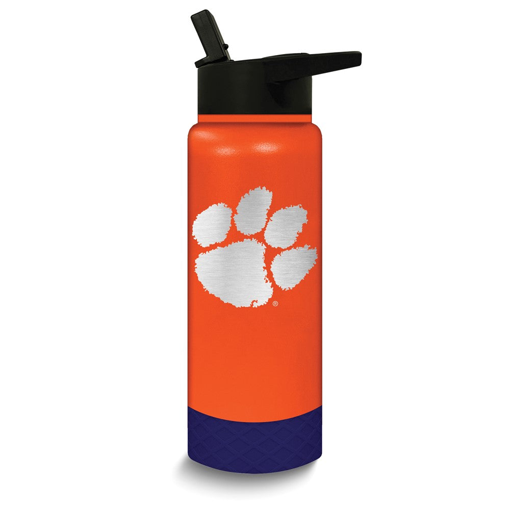 Collegiate Clemson University Stainless Steel Silicone Grip 24 oz. Water Bottle