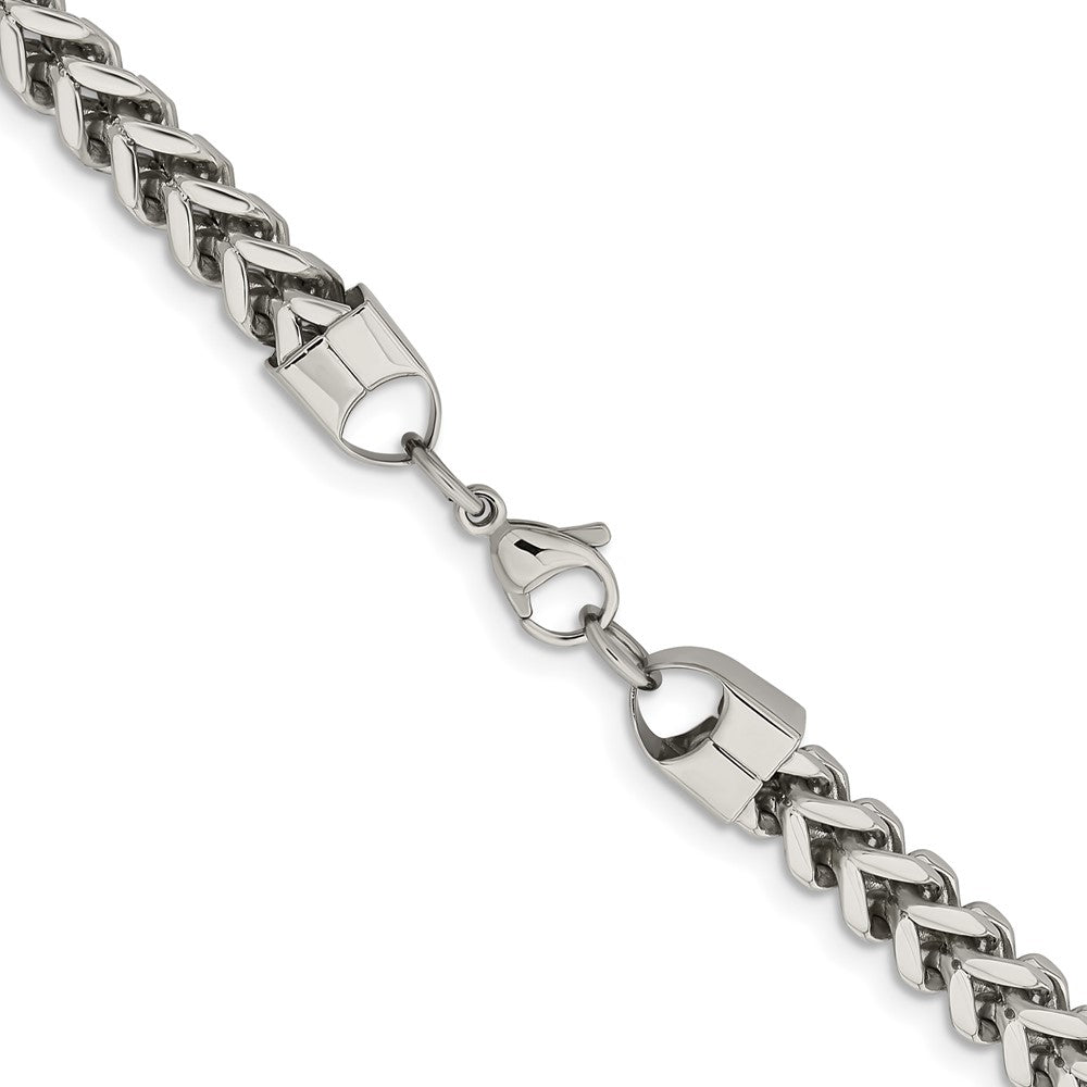 Stainless Steel Polished 6.75mm 22in Franco Chain
