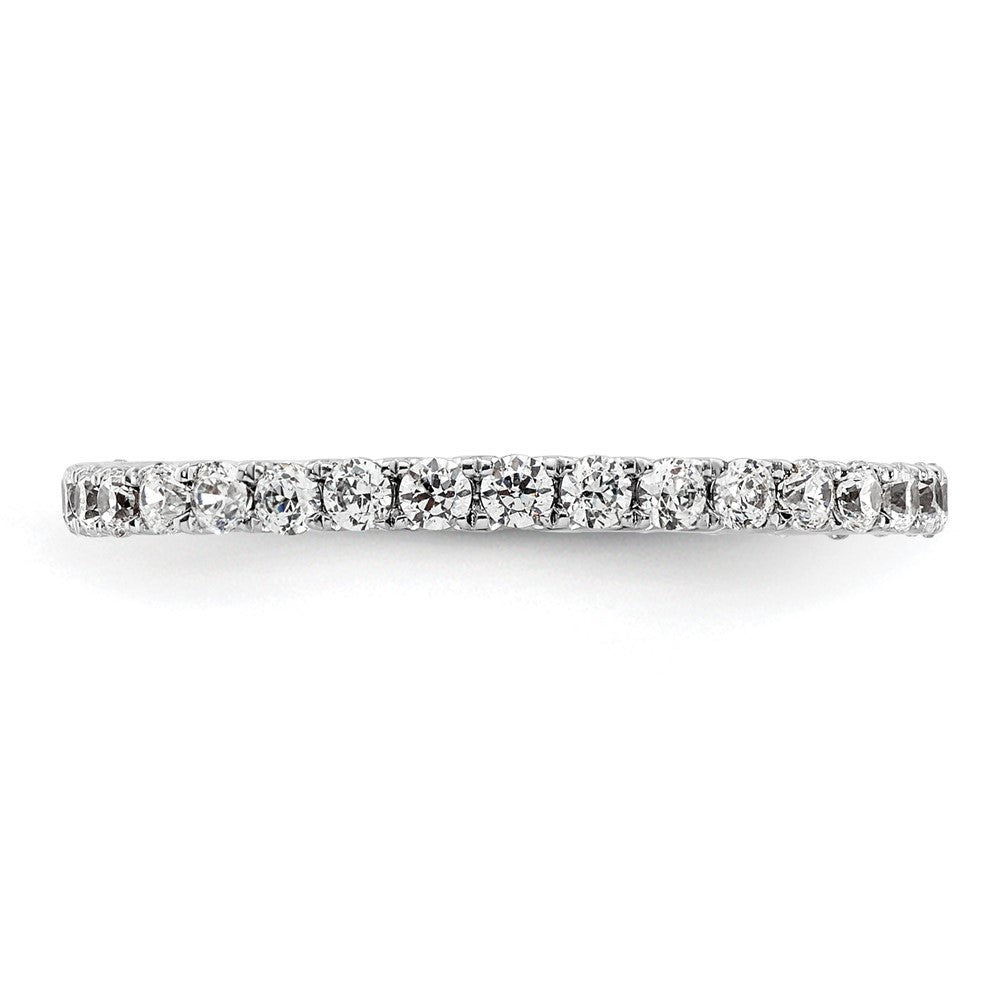 True Origin 14K White Gold 1/2 carat Lab Grown Diamond VS  D E F  Size 5 Eternity Band