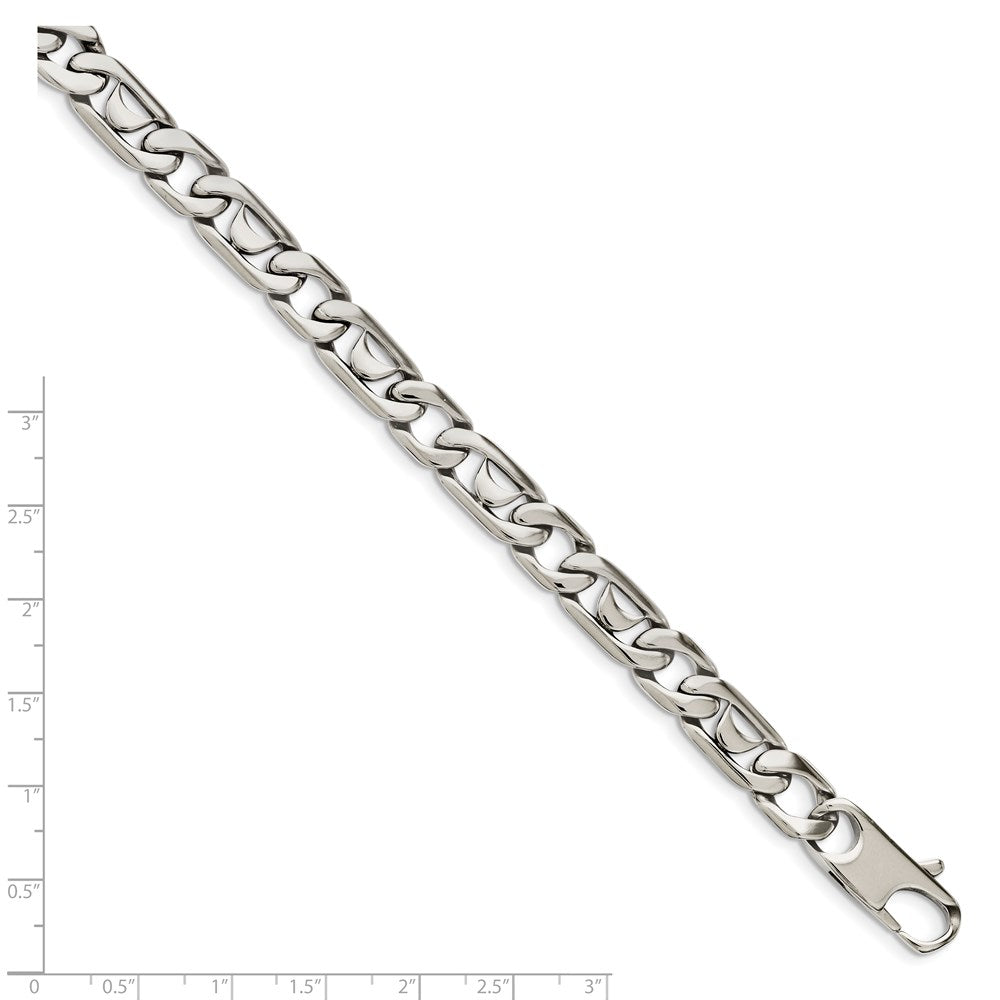 Stainless Steel Polished Fancy Link 8.5in Bracelet 8.5 inches
