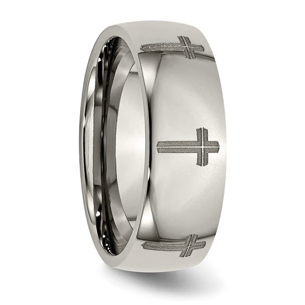 Titanium 8mm Polished Band