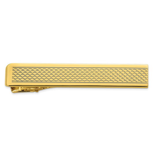 Kelly Waters Gold-plated Patterned Tie Bar