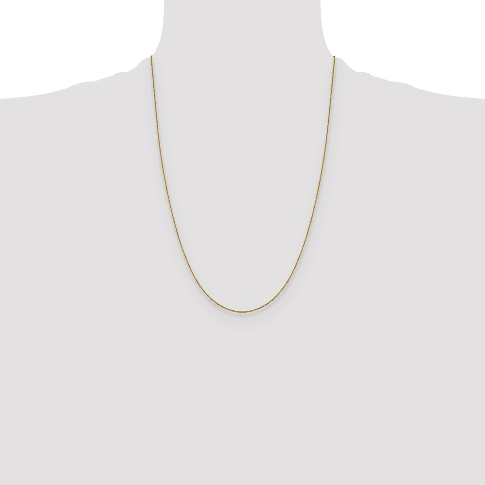14K 1.0 mm D/C Cable Chain