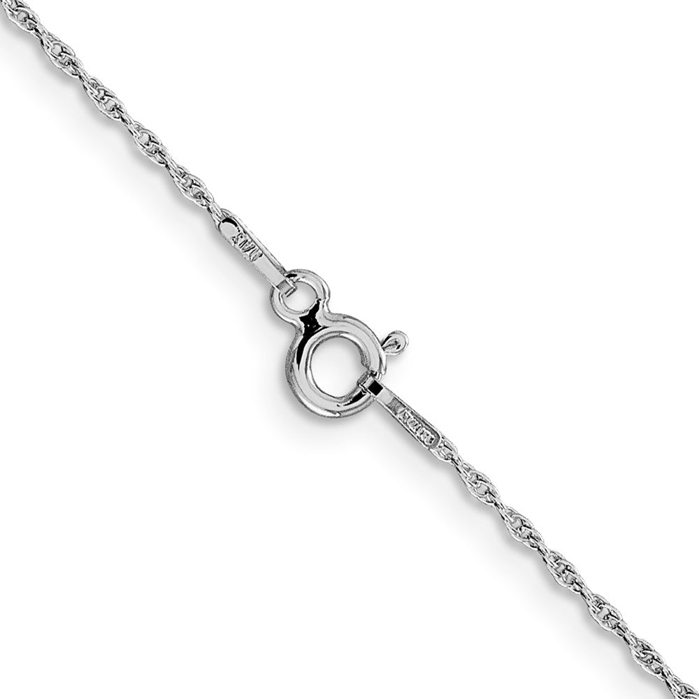 Sterling Silver Rhodium-plated 1.25mm Loose Rope Chain 18 Inches
