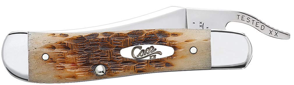 Case Russlock Amber Bone Knife