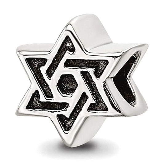 Sterling Silver Reflections Kids Star of David Bead