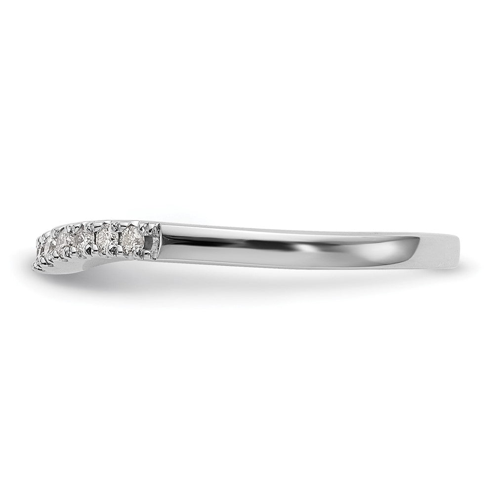 14k White Gold 1/4 carat Lab Grown Diamond VS/SI+ G+ Complete Band