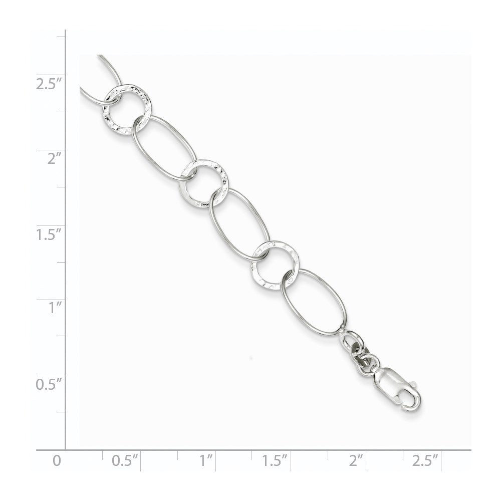 Sterling Silver Fancy Bracelet 7.5 inches